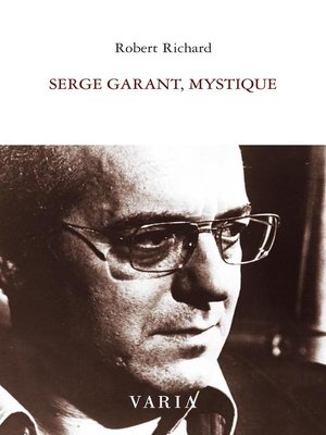 cover image of Serge Garant, mystique
